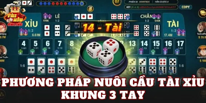 Phương Pháp Nuôi Cầu Tài Xỉu Khung 3 Tay